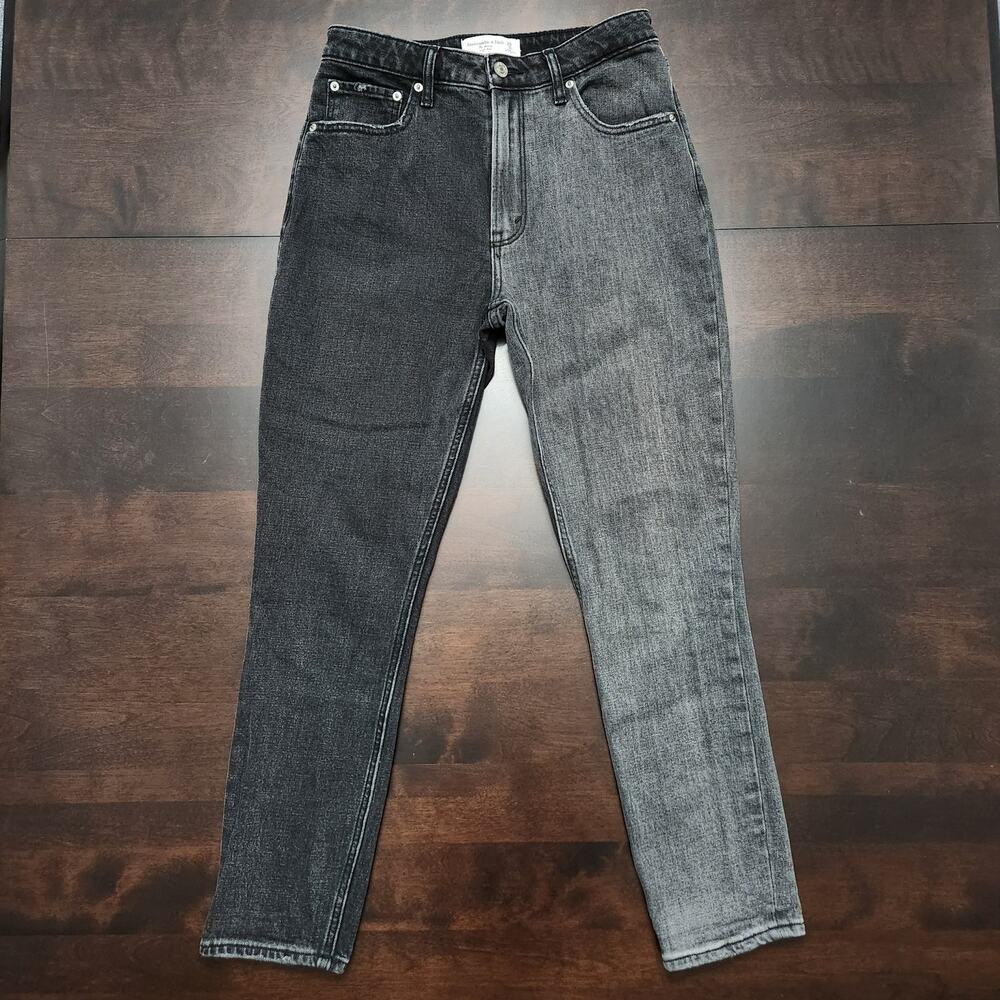Abercrombie & Fitch The Skinny High Rise Curve Love Two Tone Jeans Size 26